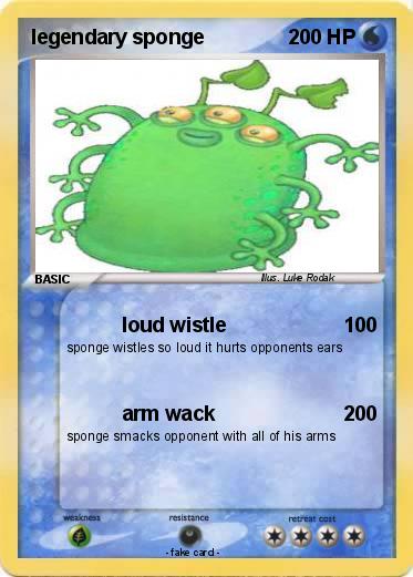 Pokemon legendary sponge