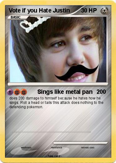 Pokemon Vote if you Hate Justin