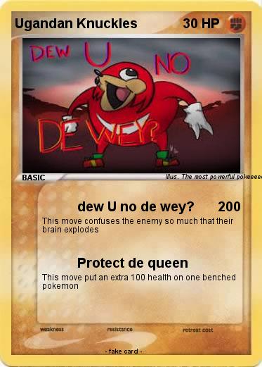 Pokemon Ugandan Knuckles