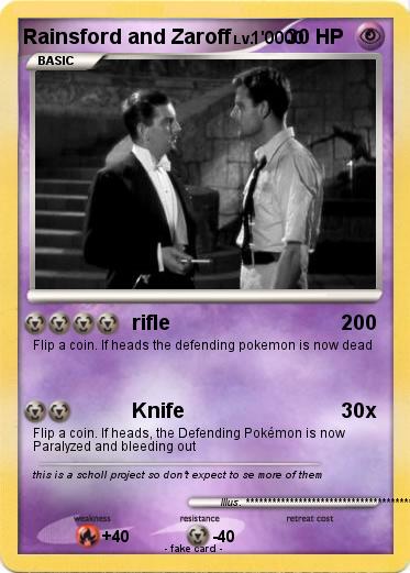 Pokemon Rainsford and Zaroff