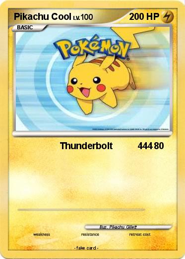Pokemon Pikachu Cool