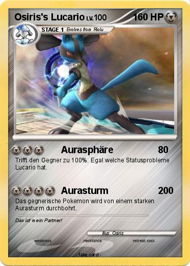 Pokemon Osiris's Lucario