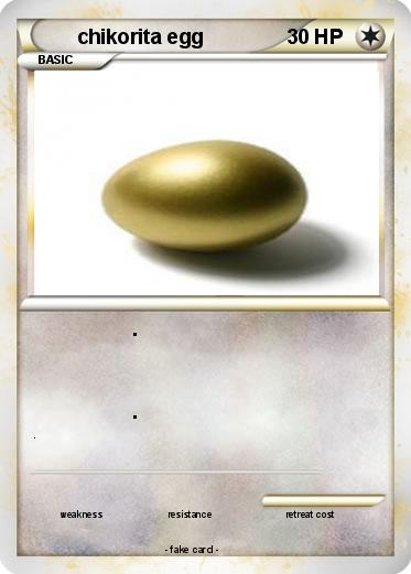 Pokemon chikorita egg