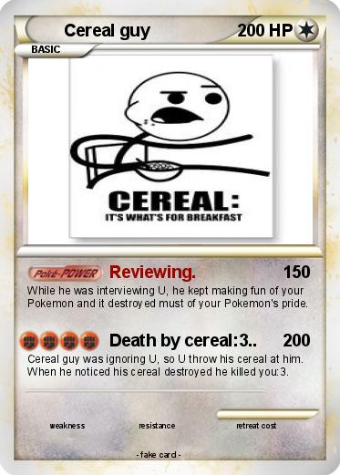 Pokemon Cereal guy