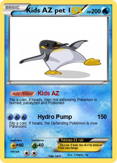 Pokemon Kids AZ pet 1