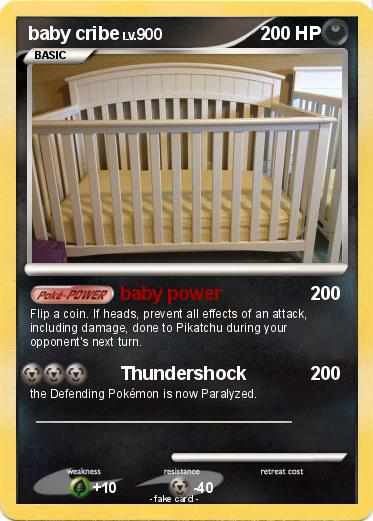 Pokemon baby cribe