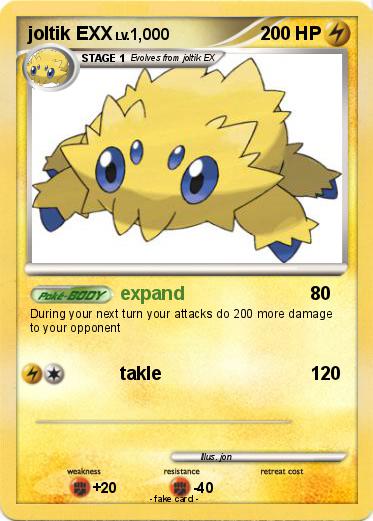 Pokemon joltik EXX
