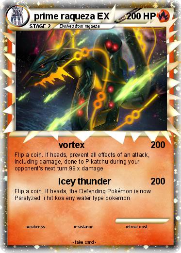 Pokemon prime raqueza EX