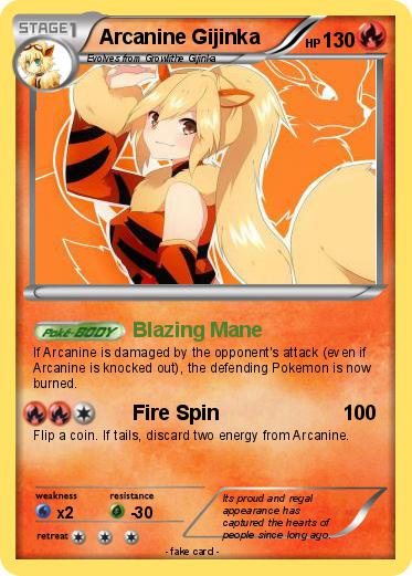 Pokemon Arcanine Gijinka