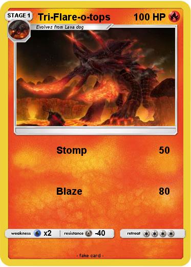 Pokemon Tri-Flare-o-tops