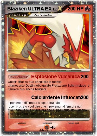 Pokemon Blaziken ULTRA EX