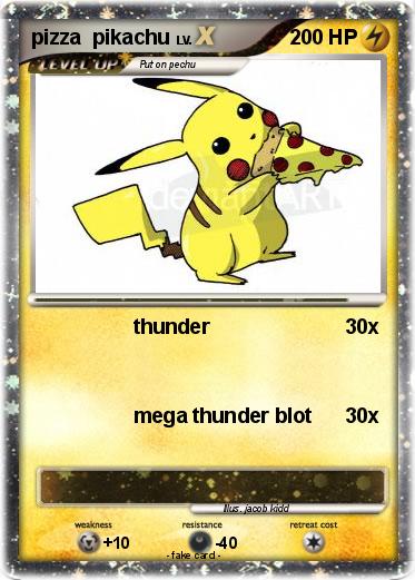 Pokemon pizza  pikachu