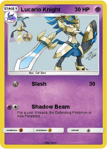Pokemon Lucario Knight