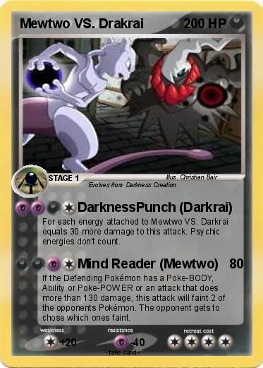 Pokemon Mewtwo VS. Drakrai
