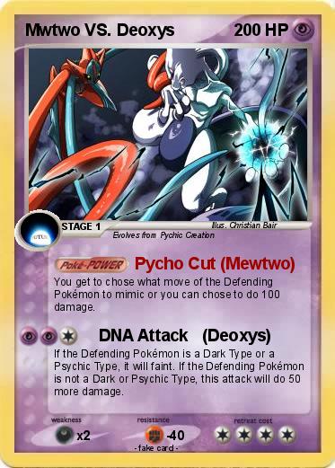 Pokemon Mwtwo VS. Deoxys