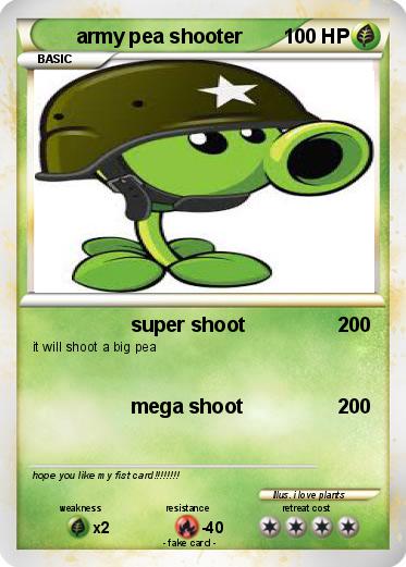 Pokemon army pea shooter