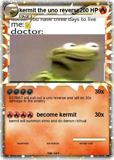 Pokemon kermit the uno reverse