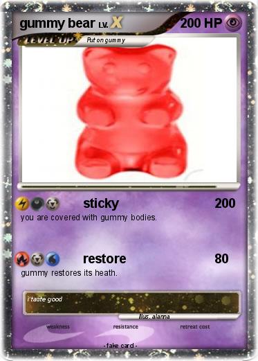 Pokemon gummy bear