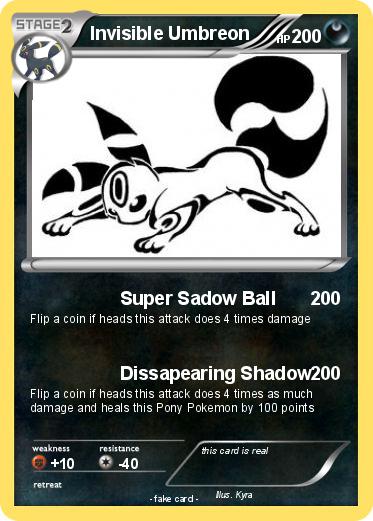 Pokemon Invisible Umbreon