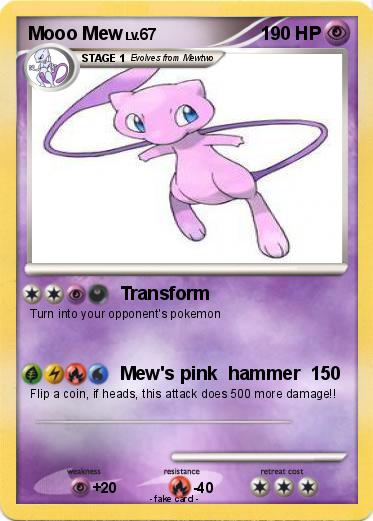 Pokemon Mooo Mew