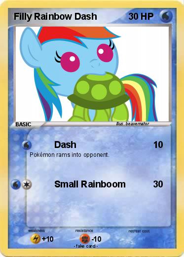 Pokemon Filly Rainbow Dash