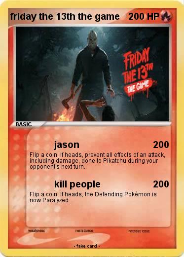 Pokemon friday the 13th the game