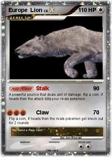 Pokemon Europe  Lion