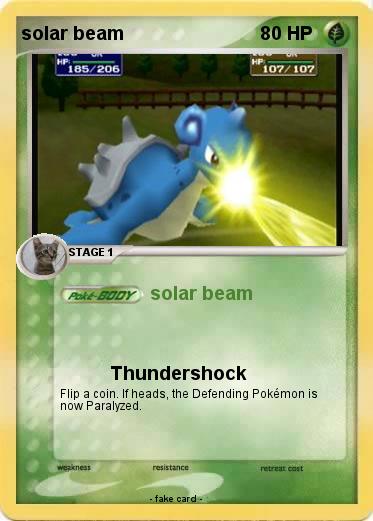 Pokemon solar beam