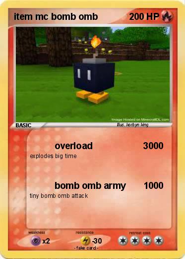 Pokemon item mc bomb omb