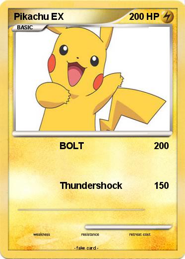 Pokemon Pikachu EX