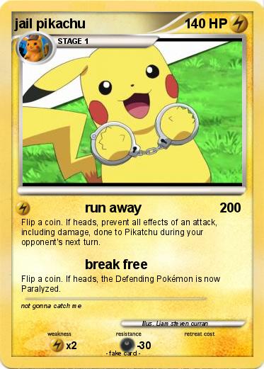 Pokemon jail pikachu