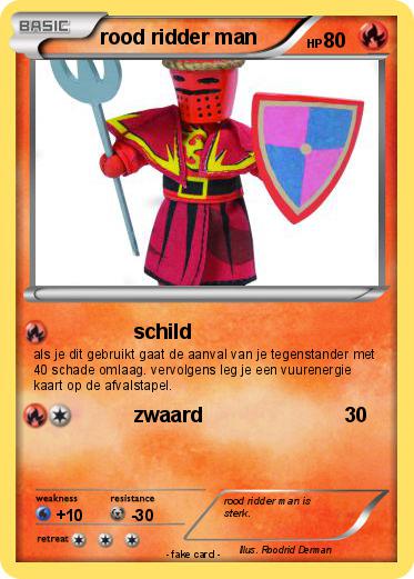 Pokemon rood ridder man