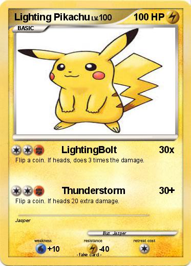 Pokemon Lighting Pikachu