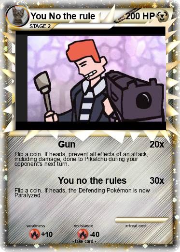 Pokemon You No the rule