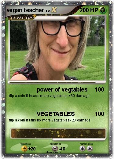 Pokemon vegan teacher