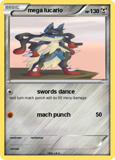 Pokemon mega lucario
