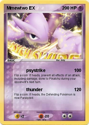 Pokemon Mmewtwo EX