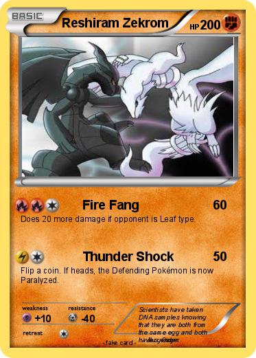Pokemon Reshiram Zekrom