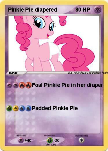 Pokemon Pinkie Pie diapered