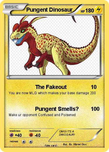 Pokemon Pungent Dinosaur