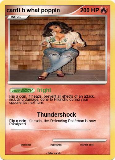 Pokemon cardi b what poppin