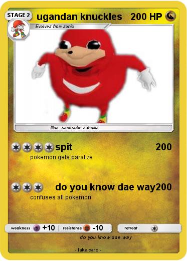 Pokemon ugandan knuckles