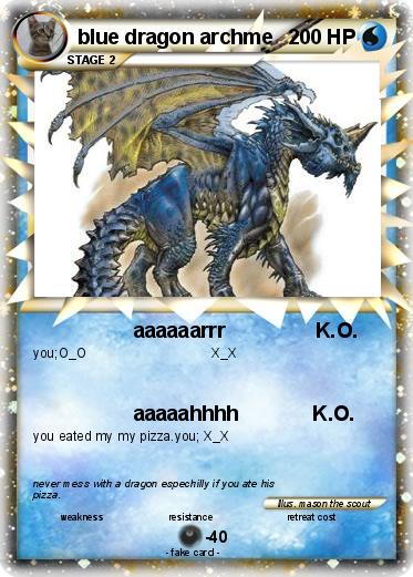 Pokemon blue dragon archme