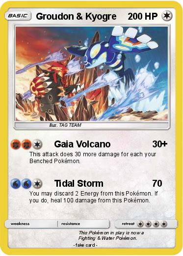Pokemon Groudon & Kyogre