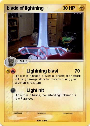Pokemon blade of lightning