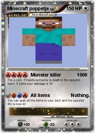 Pokemon Minecraft poppetje