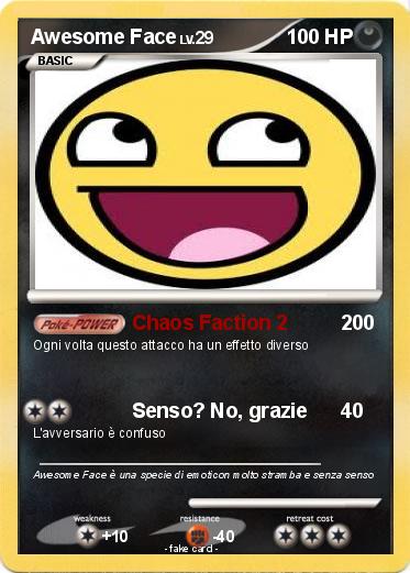Pokemon Awesome Face