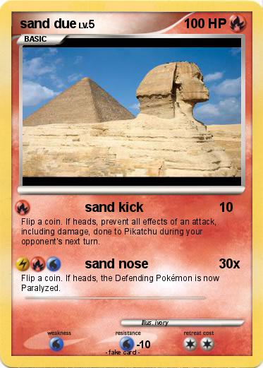 Pokemon sand due