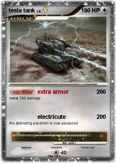 Pokemon tesla tank