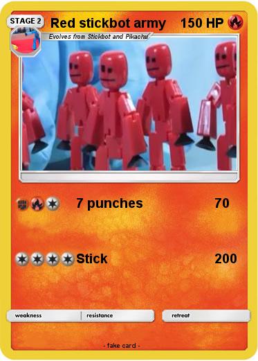 Pokemon Red stickbot army